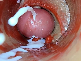 深插阴道内镜头捕捉精液喷射ASMR jap gay porn