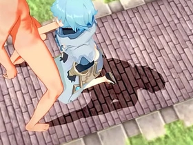 原神耽美-公子x重云激烈性爱-伪娘变装日本亚洲动漫游戏色情男同 yuta japanese joyous porn