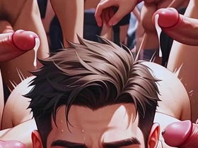 动漫hentai白嫩伪娘群交肌肉男免费视频 japanese boy jubilant porn