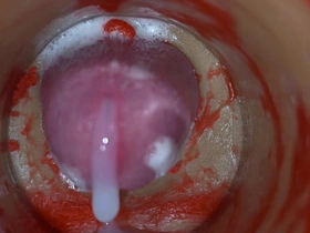 内射实录——体内镜头捕捉男性深喉射精 japanese gay porn threesome