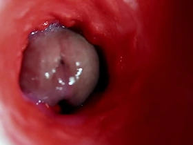 一根漂亮的大鸡巴在湿滑的小穴里汹涌抽插，啪啪作响！ asian gay porn xxx