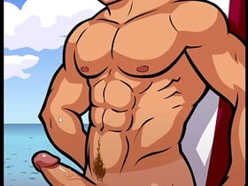 雄风系列：服务生 muscle bear asian gay porn