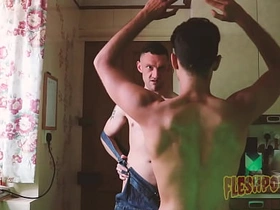 FleshPotFilms: 骚sub Pierre Rubberax舔肛伺候Dom Martin的大屌 hot sexy gay porn